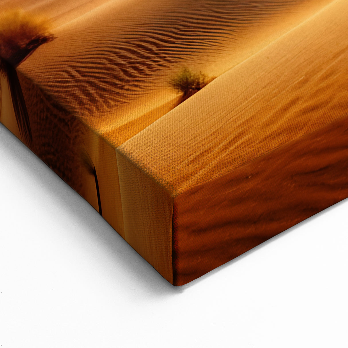 Majestic Sunlit Sandscape Art - Golden Desert Dunes Canvas