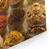 Vibrant Dubai Spice Market Art - Colorful Canvas Prints Featuring Exotic Spices