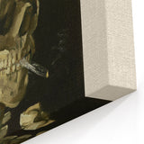 Vincent van Gogh Wall Art - Skeleton with Cigarette, Canvas Print