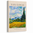 Vincent van Gogh Wall Art - Wheat Field with Cypresses, Canvas Print