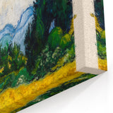 Vincent van Gogh Wall Art - Wheat Field with Cypresses, Canvas Print