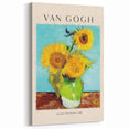 Vincent van Gogh Wall Art - Sunflowers First Version 1888, Canvas Print