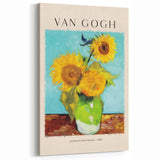 Vincent van Gogh Wall Art - Sunflowers First Version 1888, Canvas Print
