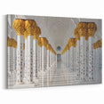 Elegant Abu Dhabi Wall Art - Sheikh Zayed Mosque Columns Print on Canvas