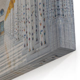 Elegant Abu Dhabi Wall Art - Sheikh Zayed Mosque Columns Print on Canvas