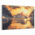 Luxury Ship at Sunset – Nautical Wall Art | Vintage Maritime Art Print