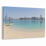 Stunning Abu Dhabi Skyline Art - UAE Scenery Wall Art on Canvas