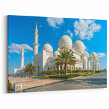 Sheikh Zayed Mosque Skyline Canvas Print - Stunning Abu Dhabi Wall Art