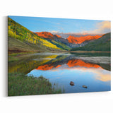 Vail Scenic Prints - Vibrant Sunset Reflections in Colorado's Nature