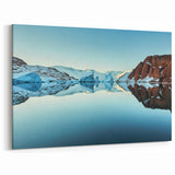 Greenland Landscape Art - Reflective Icebergs and Calm Arctic Waters