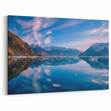 Greenland Landscape Art - Reflective Mountains and Arctic Waters Decor
