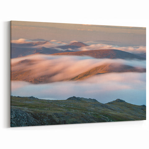 Vail Nature Photography - Scenic Cloud-Covered Mountain Peaks Wall Art