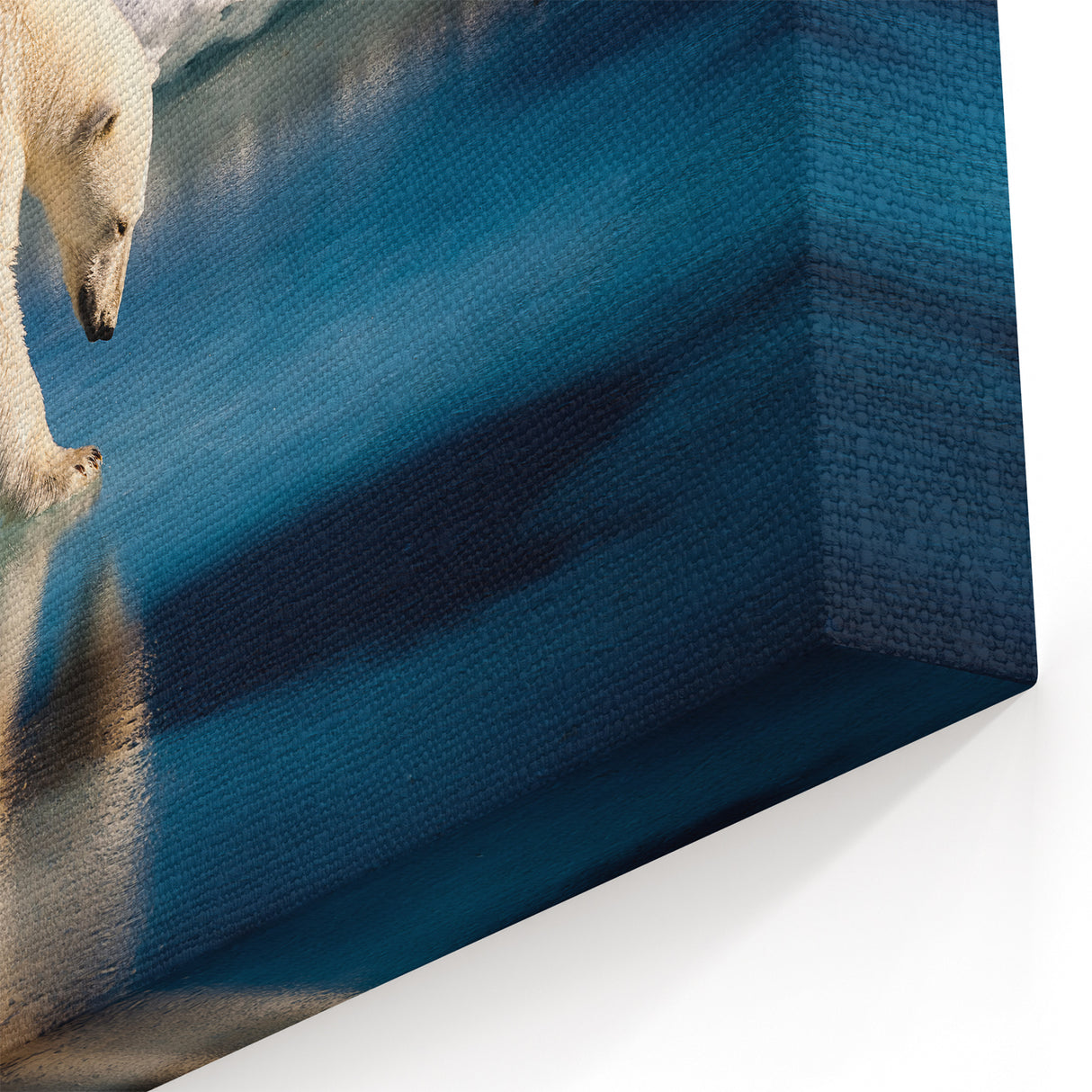 Polar Region Wall Art - Majestic Polar Bear on Arctic Ice Decor