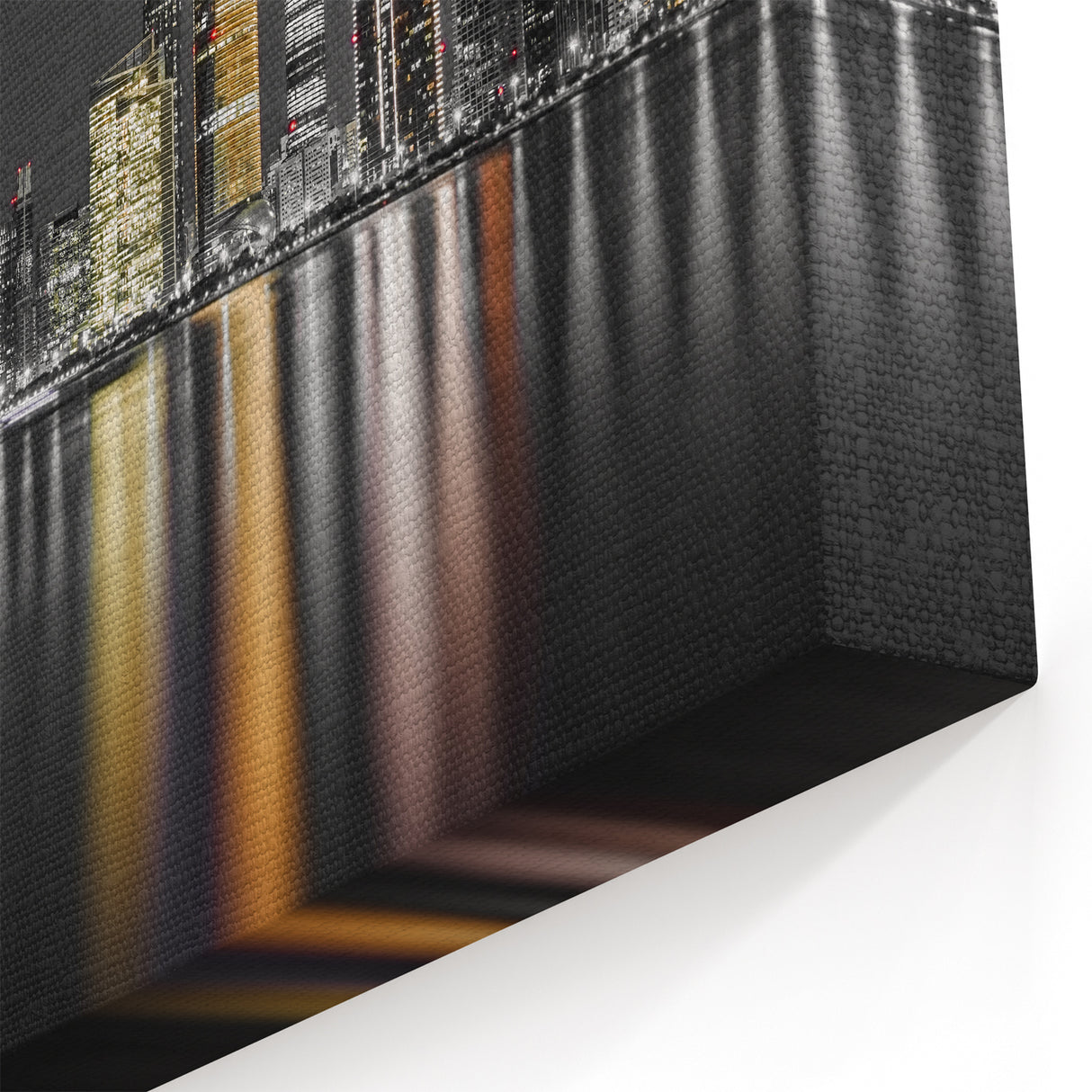 Abu Dhabi Cityscape Night Canvas - Modern Skyline Wall Art