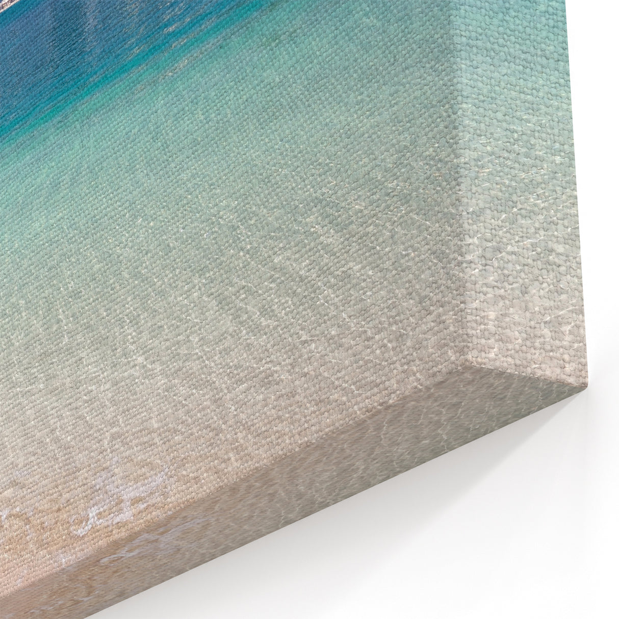 Serene Beach Cityscape Canvas Print - Abu Dhabi Skyline Coastal Art