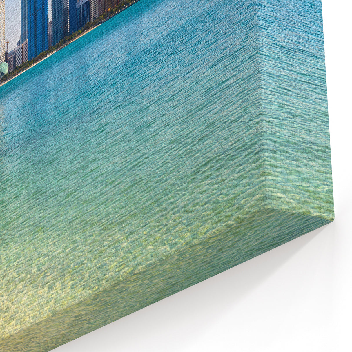 Abu Dhabi Skyline Coastal Canvas - Modern Cityscape Wall Art