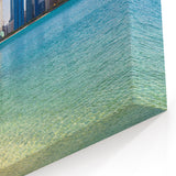 Abu Dhabi Skyline Coastal Canvas - Modern Cityscape Wall Art