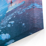 Greenland Iceberg Prints - Arctic Ice Arch and Sailboat Sunset Decor