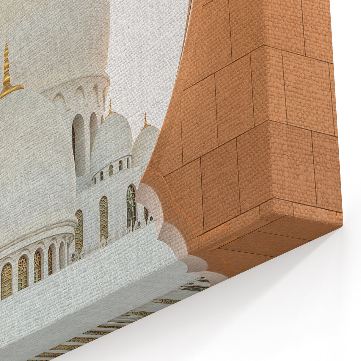 Sheikh Zayed Mosque Domes Canvas - Elegant Abu Dhabi Wall Art