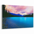 Vail Nature Photography - Vibrant Twilight Sky Over Tranquil Blue Lake