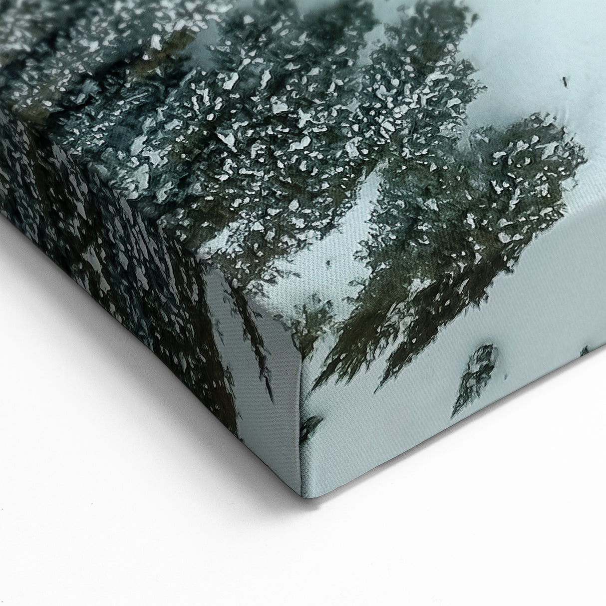 Vail Nature Photography - Aerial View of Snow-Covered Forest Landscape