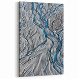 Canterbury Wall Art - Abstract New Zealand Aerial River Pattern Prints