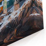 Greenland Landscape Art - Colorful Coastal Village Arctic Wall Decor