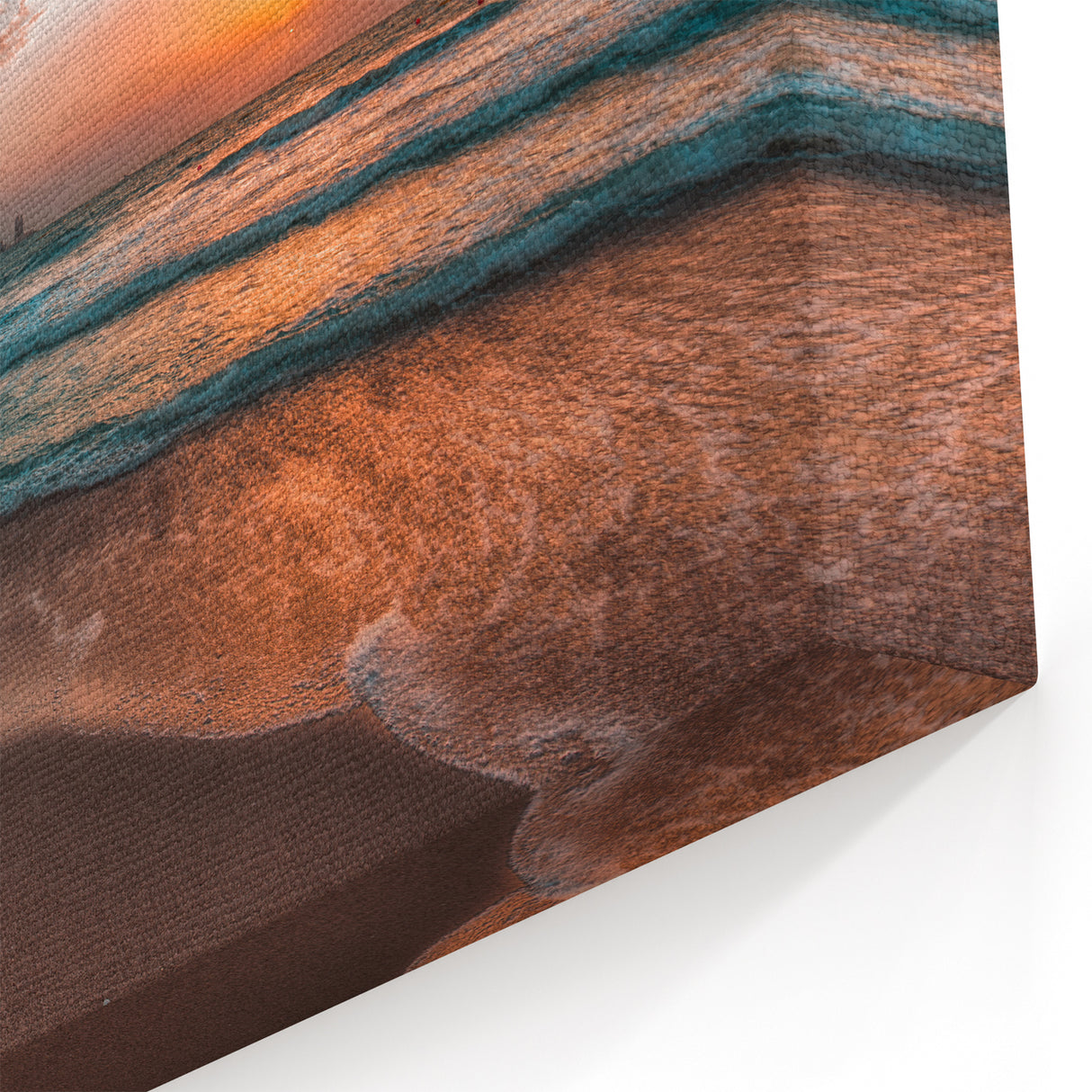 Burj Al Arab Sunset Canvas - Serene Dubai Coastal Skyline Wall Art