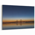 Tranquil Skyline Reflection Wall Art - Abu Dhabi Bridge Sunset Canvas