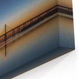 Tranquil Skyline Reflection Wall Art - Abu Dhabi Bridge Sunset Canvas