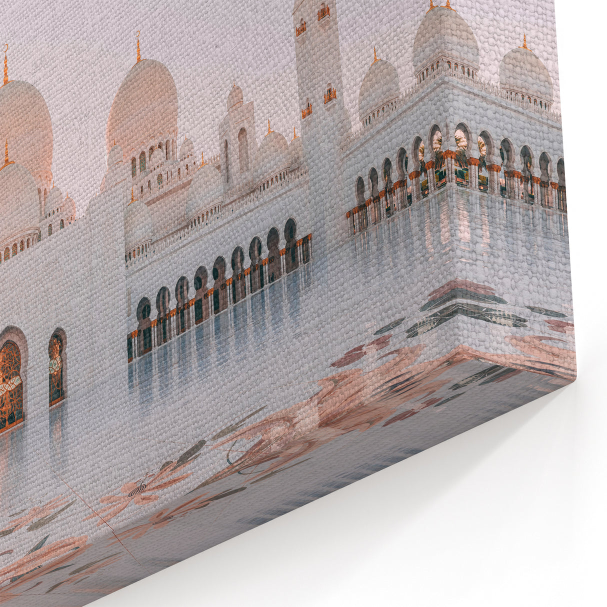 Iconic Abu Dhabi Landmark Wall Art - Sheikh Zayed Mosque Canvas