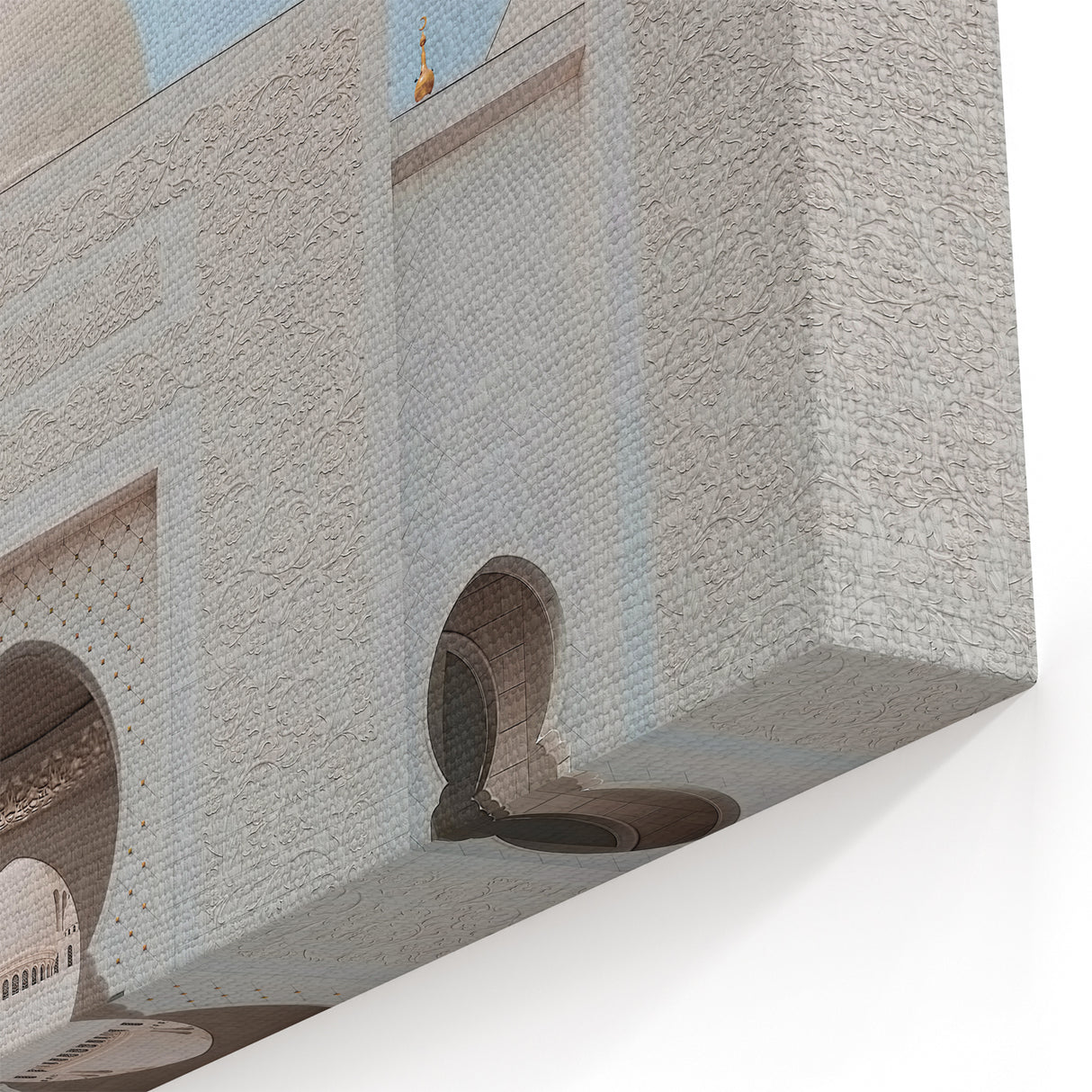 Architectural Details of Sheikh Zayed Mosque - Sophisticated Canvas Print
