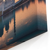 Golden Reflection of Sheikh Zayed Mosque - Majestic Abu Dhabi Wall Art
