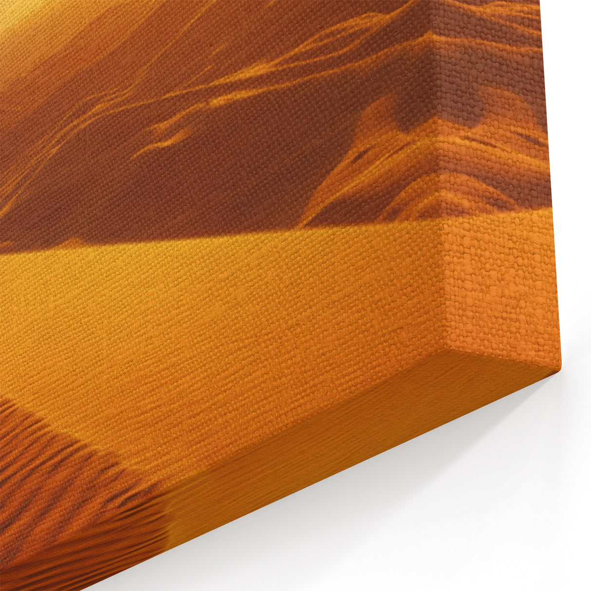 Golden Desert Sunset Journey - Elegant Middle Eastern Sand Dunes Art