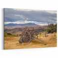 Otago Wall Art – Central Otago Landscape with Rustic Cart  New Zealand Scenery