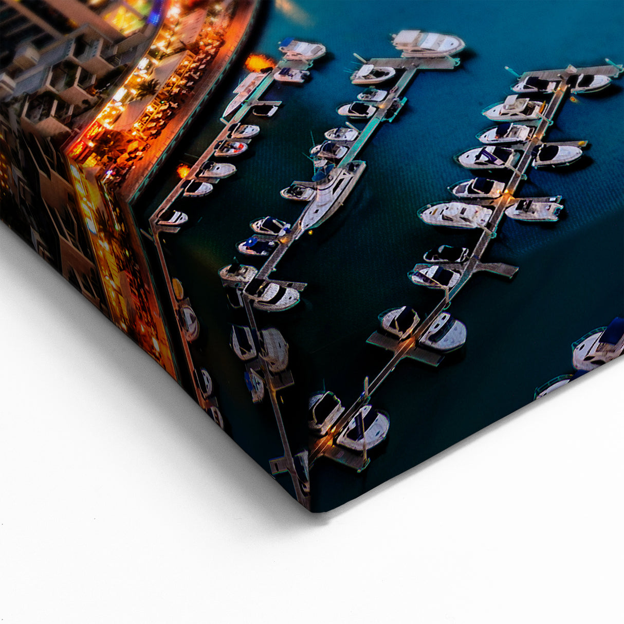 Dubai Marina Skyline Art - Vibrant Dubai Canvas Prints Featuring Iconic Night Views