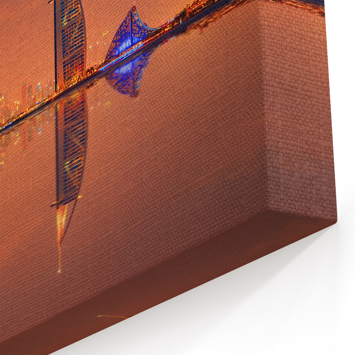 Dubai Skyline Reflection Art - Stunning Canvas Prints Featuring Burj Al Arab and Burj Khalifa