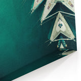 Dubai Marina Yachts Art - Stunning Aerial Canvas Prints Featuring Luxury Boats