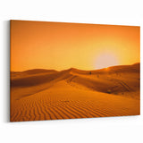 Dubai Desert Sunset Art - Stunning Canvas Prints Featuring Golden Sand Dunes