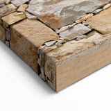 Traditional Middle Eastern Wall Art - Rustic Stone and Wooden Door Canvas Prints