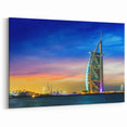 Burj Al Arab Sunset Art - Stunning Dubai Canvas Prints Featuring Iconic Skyline