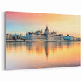 Hungary Wall Art - Budapest Cityscape Art of Parliament at Sunset