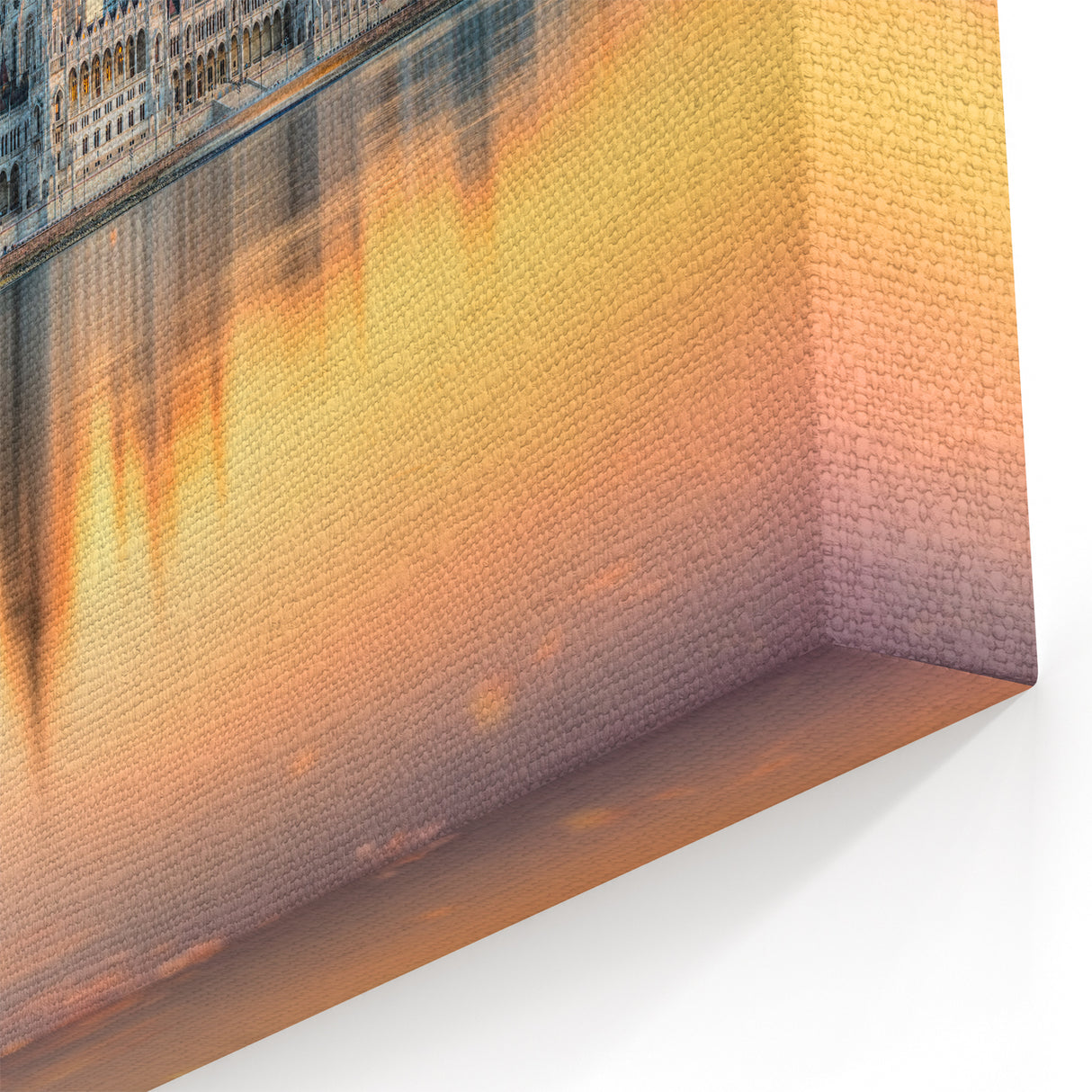 Hungary Wall Art - Budapest Cityscape Art of Parliament at Sunset