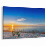 Hungary Scenic Prints - Hungarian Landscape Art of Winter Sunset