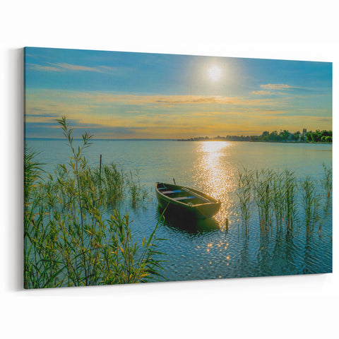 Hungarian Landscape Art - Hungary Scenic Prints of Lakeside Sunrise
