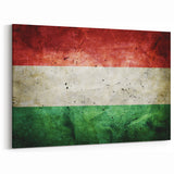 Hungarian Art Prints - Hungary Travel Posters of Vintage Flag Design