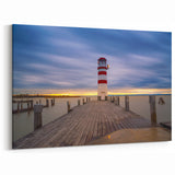Hungary Wall Art - Lighthouse on Lake Neusiedl at Sunset