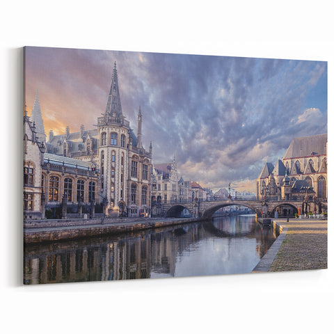 Budapest Cityscape Art - Historic Architecture by the Danube River