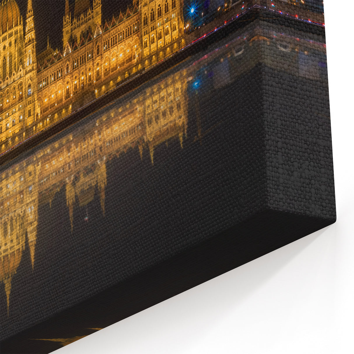 Budapest Canvas Prints - Hungarian Parliament Reflections at Night