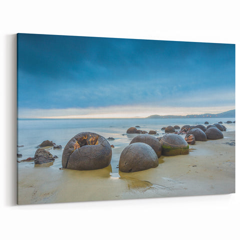 Otago Wall Art - Moeraki Boulders Coastal Prints of New Zealand Scenery